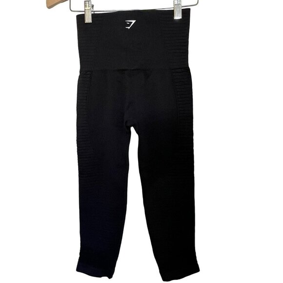 NWOT GYMSHARK ENERGY SEAMLESS CROPPED LEGGINGS SIZE XS - Picture 7 of 11